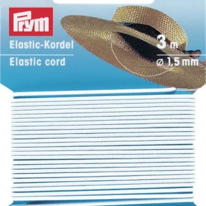 Rabatter Prym Resår Rund, Vit, 1.5 mm